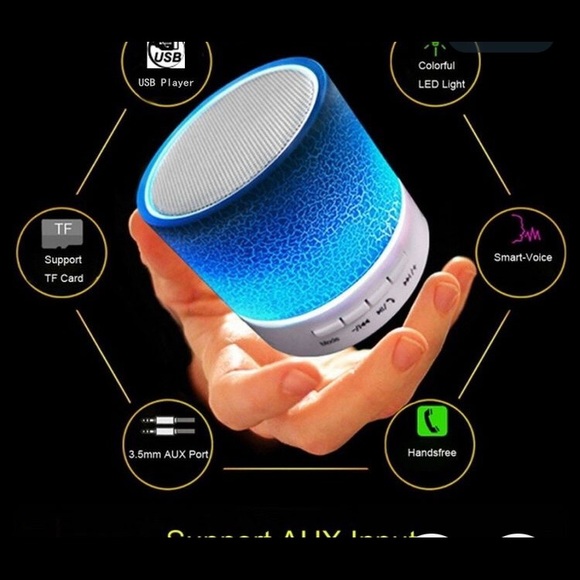 Wireless Mini LED blutetooth SPEAKER. Music Audio USB FM stereo - Picture 6 of 6